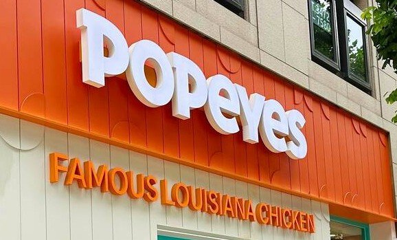Popeyes commercial signage project by go4signs