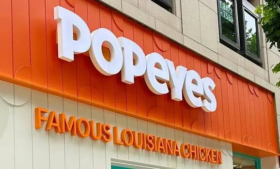 Popeyes commercial signage project by go4signs
